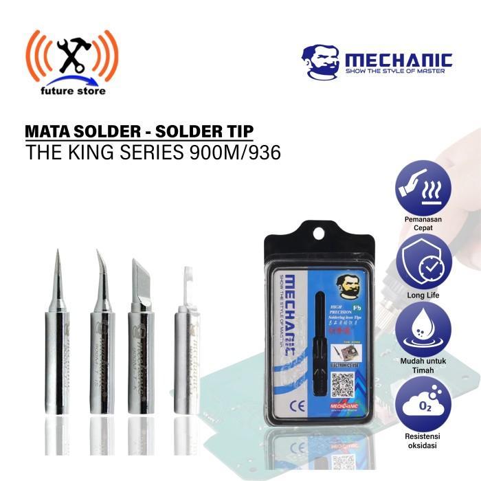 Ezren Tool Kit - Series Lurus/Bengkok/Pisau Mata Solder Station 936/900M Solder Tip Ujung Solder