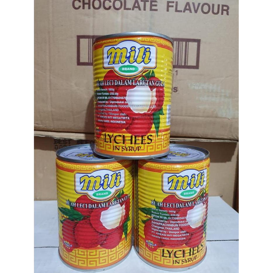 Mili Leci / Mili Lychee / Leci Kaleng per kaleng 565gr