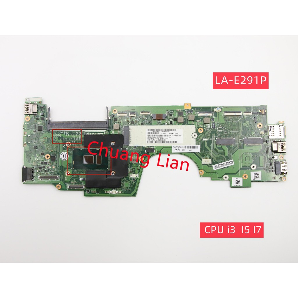 La-E291P For Yoga 370 Laptop Thinkpad Motherboard With Cpu I3 I5 7200U 7300I I7 7500U 7600U Ddr4