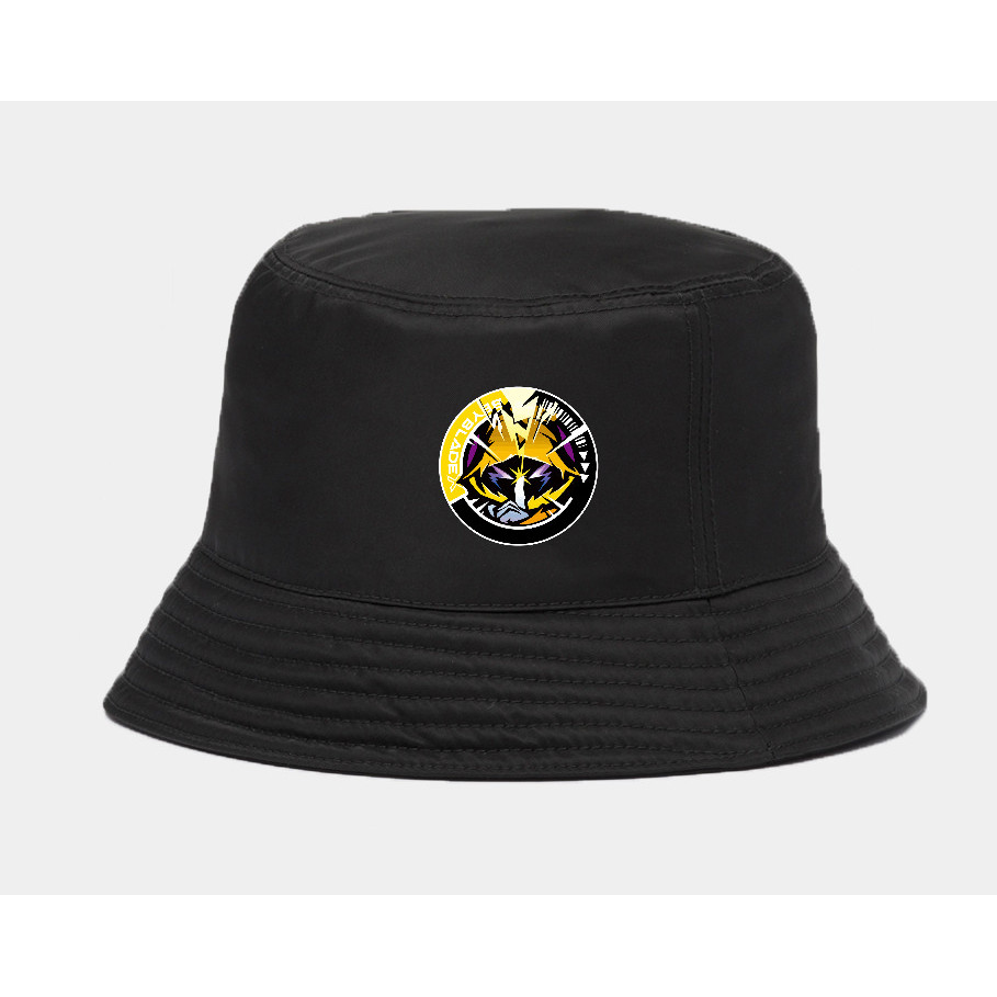 Topi bucket Anime Beyblade X Gear Chip logo Wizard Arrow
