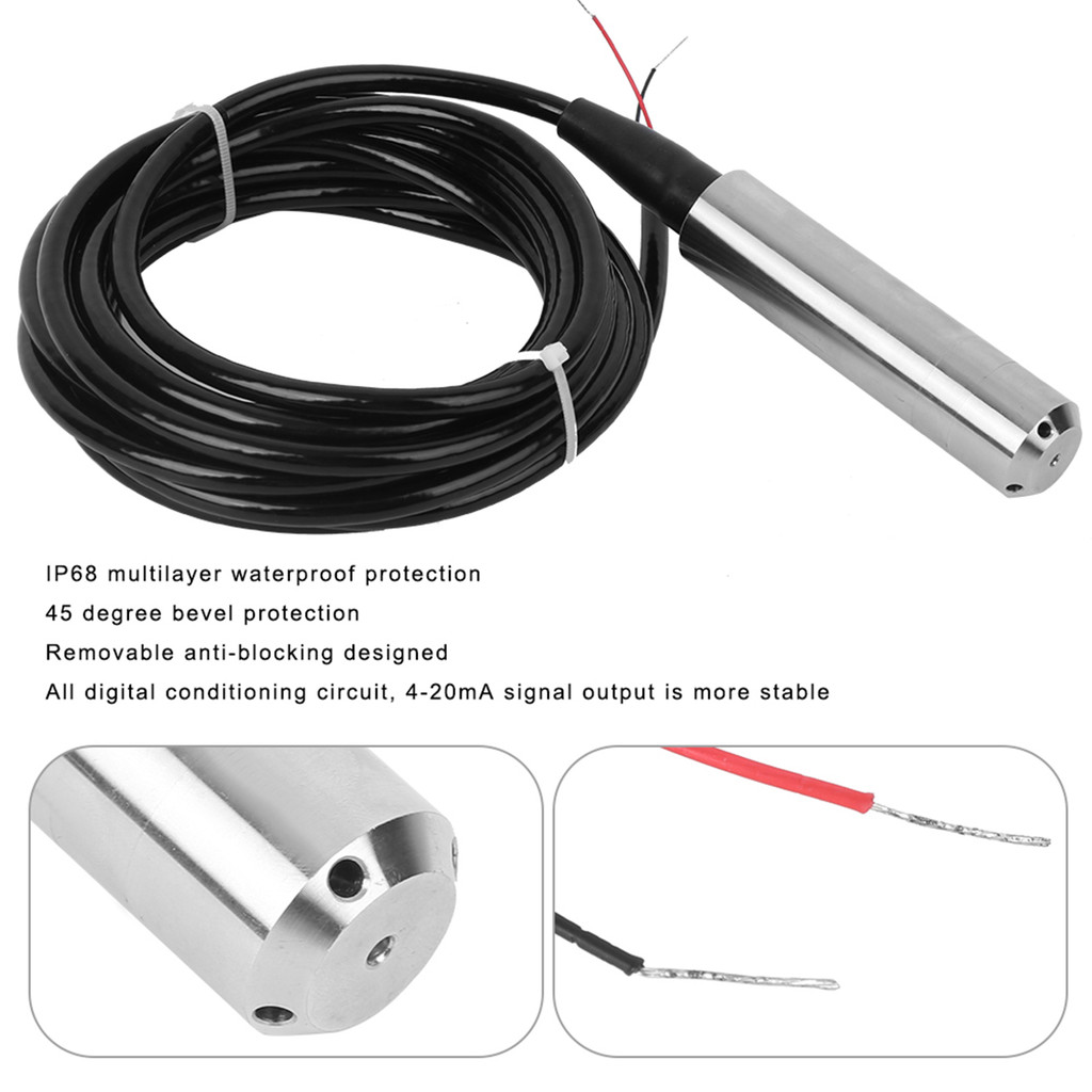 LIQUID LEVEL TRANSMITTER TL136 LIQUID LEVEL TRANSMITTER WATER LEVEL SENSOR DETECTOR 24VDC 420MA