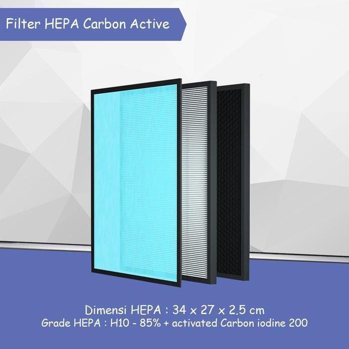 Filter HEPA Carbon Active Air Purifier Refill Replacement H10