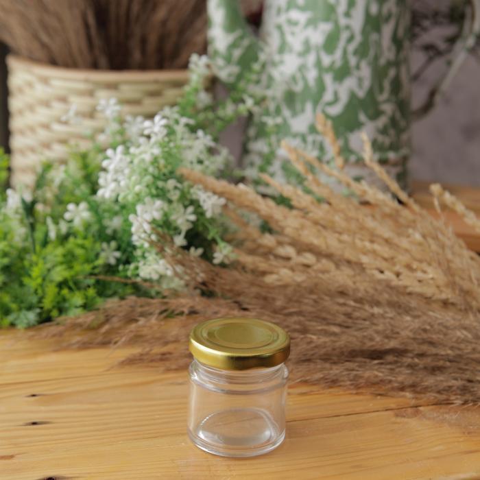"New" BOTOL KACA / JAR KACA 50ML TOPLES BULAT BAHAN KACA
