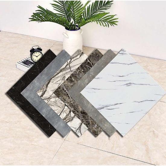 Bisa Cod H5221 Vinyl Lantai Marbel / Wallpaper Dinding / Vinil Sticker Lantai Marbel Granit Hitam