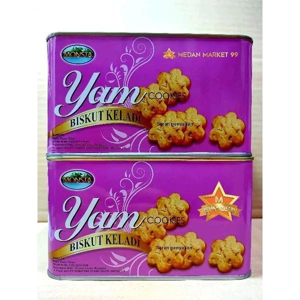 YUMMY MONSTA YAM COOKIES 700gr BISKUIT KELADI ASLI IMPORT COOKIES KELADI YAM COOKIES BISCUIT MONSTA