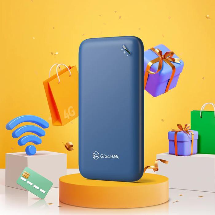 GLOCALME UPP 4G LTE PORTABLE WIFI HOTSPOT FOR TRAVEL, POCKET WIFI MOBILE HOTSPOT DEVICE, AVAILABLE