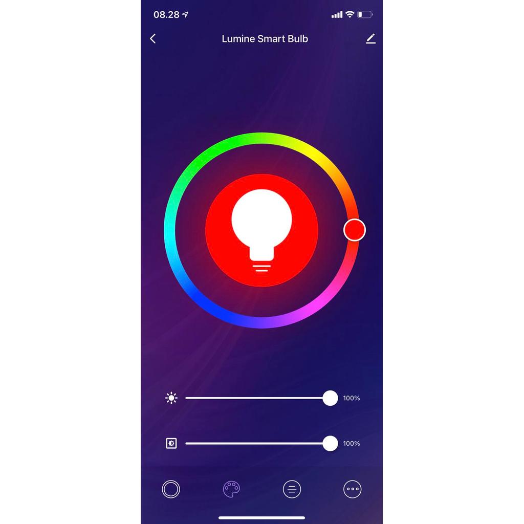Lumine Smart Light Bulb Led 8W Rgb+Ww Wifi Lamp Not Bardi Arbit Pasti Diskon