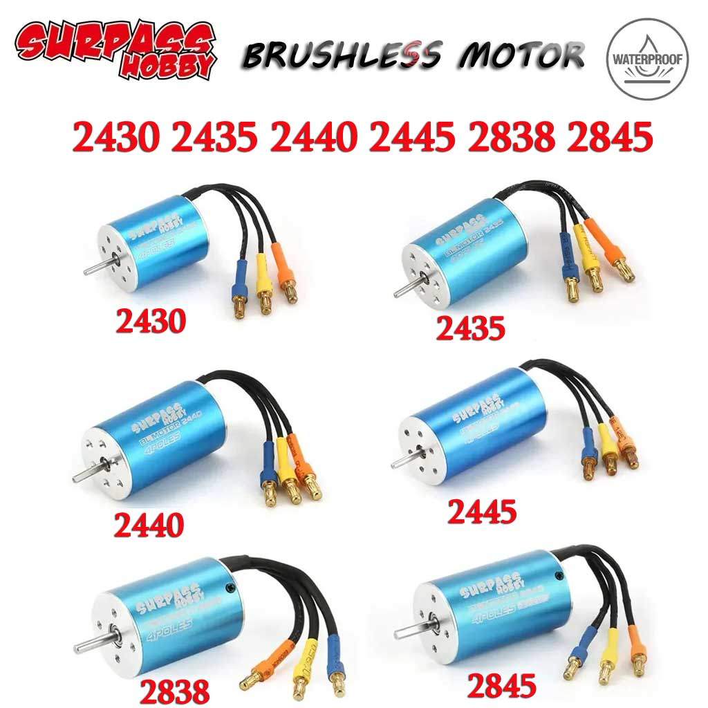 Surpasshobby Brushless Motor 2430 2435 2440 2445 2838 2845 For Wtloys Remo Hobby Timaya Redcat 1/12