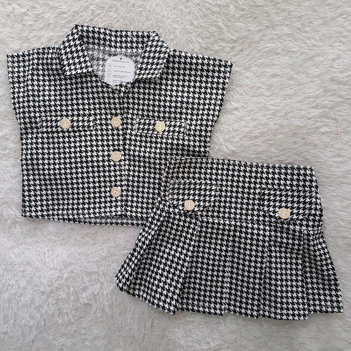 SETELAN Anak Perempuan Nirina tweed set