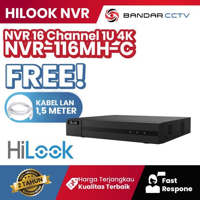 Hilook Nvr-116Mh-C Nvr 16 Channell 1U 4K Nvr