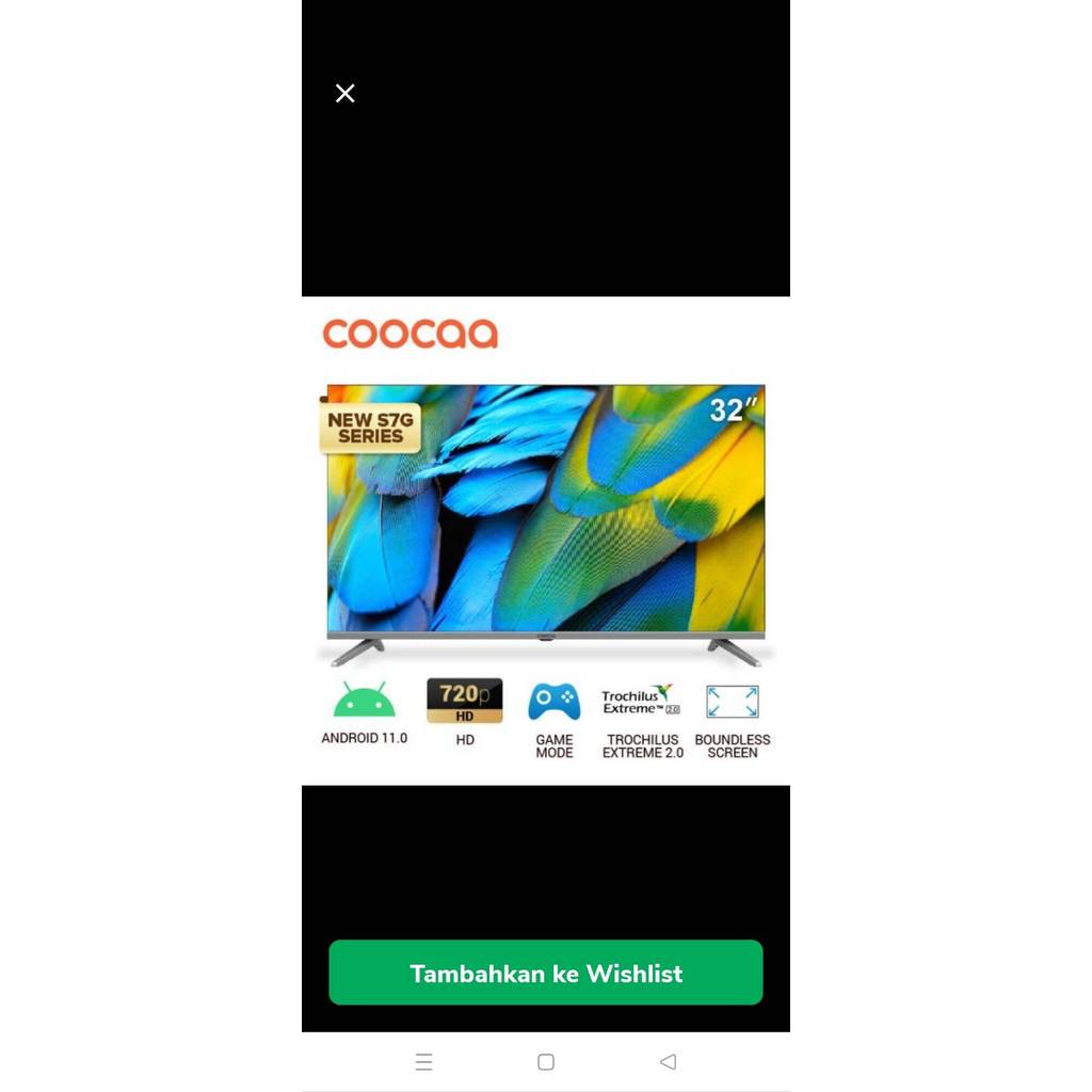 coocaa 32 android tv 11 terbaru