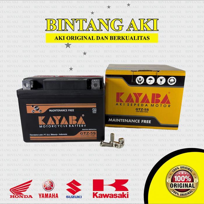 Aki motor Scoopy Karbu KAYABA MF GTZ5S ORIGINAL