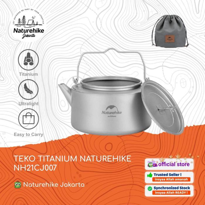 TEKO / KETEL / COOKING SET CAMPING TITANIUM NATUREHIKE NH21CJ007