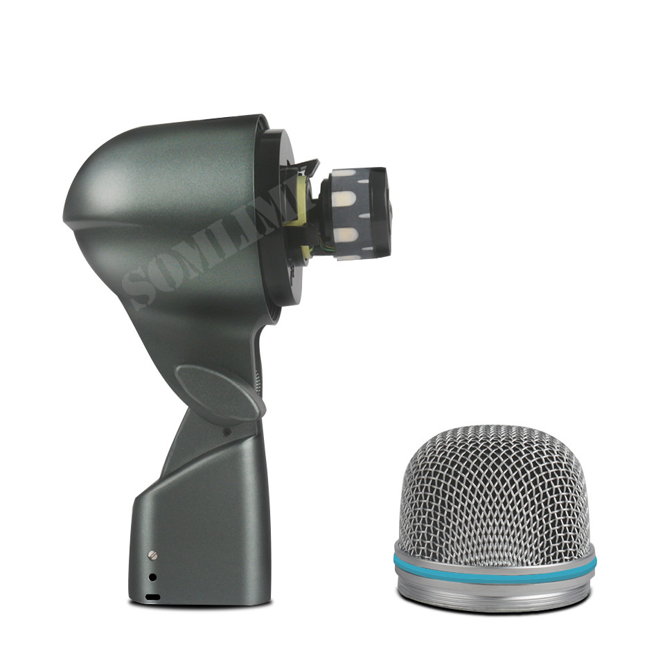 SOMLIMI B- 52A Drum Microphone Instrument Kick Drum Bass Mic(Metal)Dynamic Drum Snare Kick