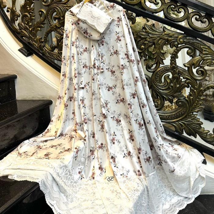 RGB Mukena Black and White Series Renda Premium RGB Original