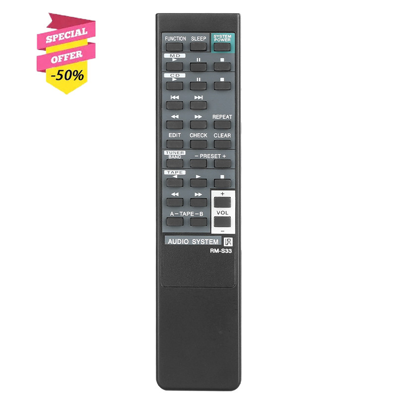 RM-S33 Remote Control For Sony Audio System HCDH801 MHC701 MHC-701 MHC-801 MHC-S30 MHC801 MHCS30