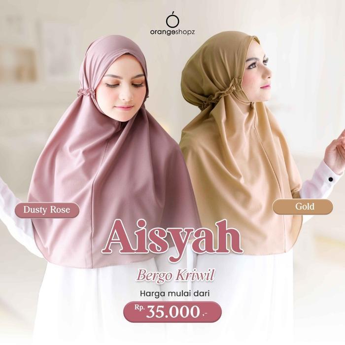 Hijab Instan Bergo Tali Kriwil / Aisyah Daily Bergo Ruffle Kriwil