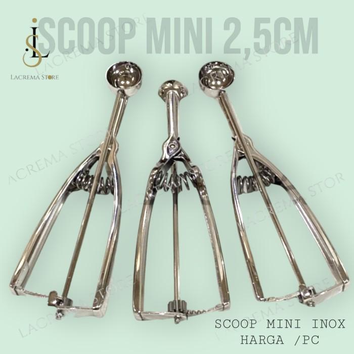 scoop ice cream mini 2,5CM INOX ASLI TEBAL