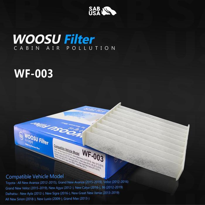 Ready WOOSU Filter AC Kabin Mobil Agya Ayla Sigra Calya Avanza Grand Max