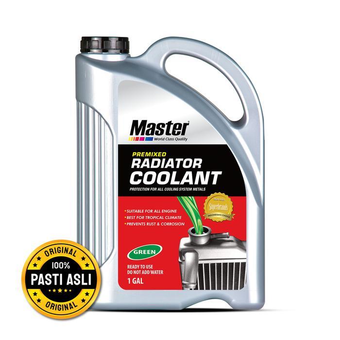 Master Radiator Coolant Premixed Green 1 Gal Air Radiator Mobil