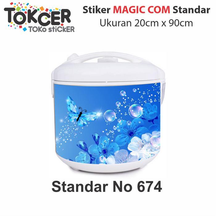 Stiker Kulkas Laminating Glossy Ukuran 1 Pintu Atau Stiker 2 Pintu Standar/Stiker Kompor/Stiker