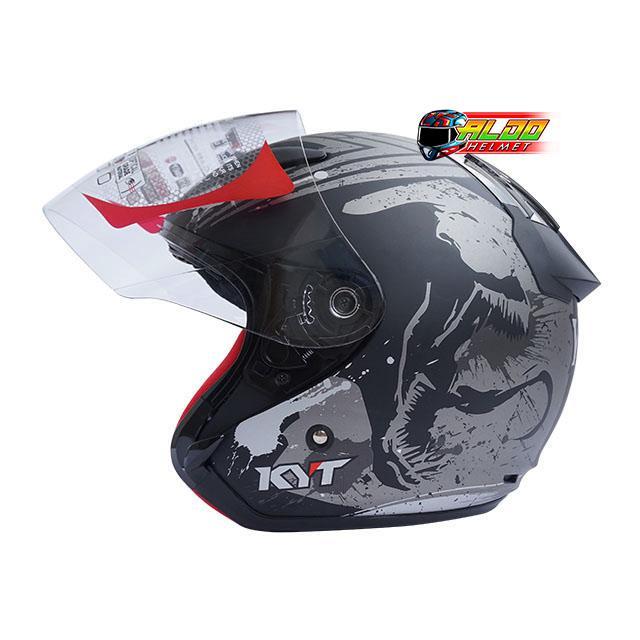 HELM KYT DJ MARU MOTIF VENOM #HELM KYT ORIGINAL #KYT HALFACE CEWEK COWOK
