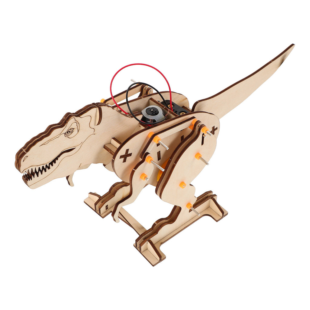 Wood Dinosaur Stem Kit DIY Educational Building Kit Science Experiment Creative 3D Puzzle Assembly