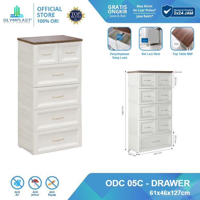Olymplast Classic Drawer Cabinet Laci 5 Susun ODC 05 C