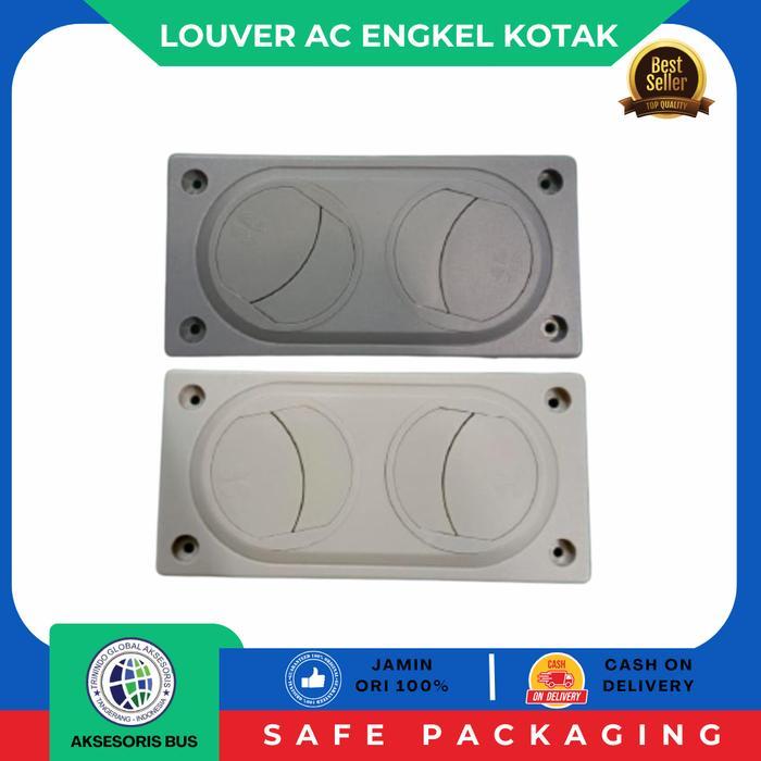 Louver Ac Engkel Kotak/2 Lubang Kisi AC bus/Kisi AC pendingin Bus