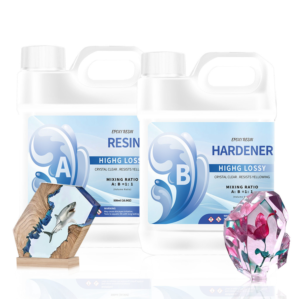 500/1000ml 1:1 AB Resin Epoxy Glue Set High Adhesive Hardener Crystal Glue Jewelry Making