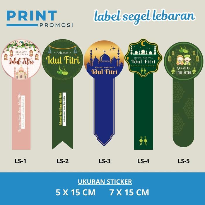 Sticker Idul Fitri Stiker Label Toples Tempelan Kue Idul Fitri