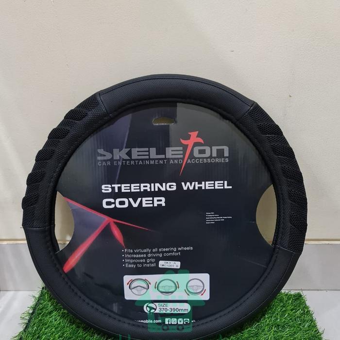 SARUNG STIR UNIVERSAL - STEERING WHEEL COVER SKELETON 1001 B