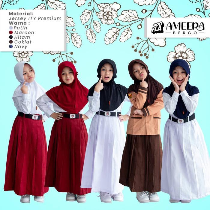 BERGO AMEERA KERUDUNG ANAK SEKOLAH HIJAB ANAK USIA 3-12 TAHUN