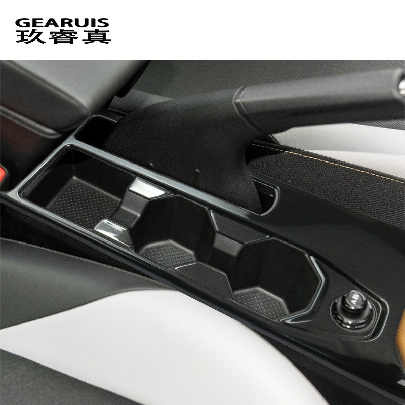 Car Styling Center Console Armrest Box Cover Panel Sticker and Decals Trim For VW Volkswagen Polo 20