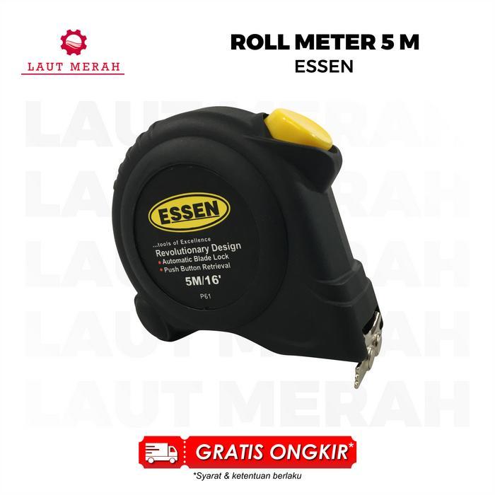 Meteran Tukang Bangunan Roll 5 Meter 5 M Essen