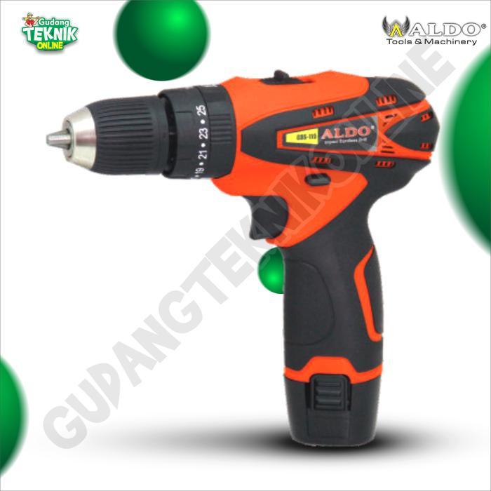 Mesin BOR CORDLESS Impact 10 mm ALDO CDS-119 / BOR BATERAI PLUS SET CORDLESS DRILL IMPACT ALDO