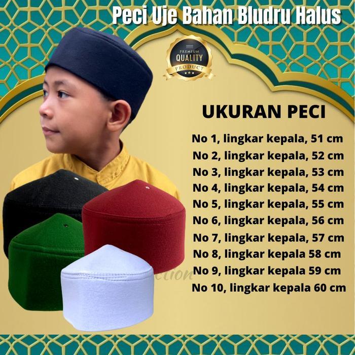 Peci Uje Peci Bludru Peci Uje Polos Songko Kopyah Termurah