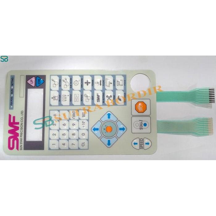 KEYPAD SWF SUNSTAR EMBROIDERY KEYPAD SWF TOMBOL SWF SUNSTAR KEYBOARD SWF MESIN BORDIR KOMPUTER SWF