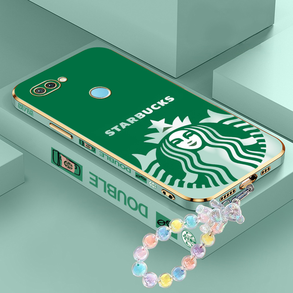 [Pengiriman Jakarta] Realme 2 3 5 6 Pro 5I 5S 6I 6s note 60 NARZO 20A Casing Ponsel Pola STARBUCKS  