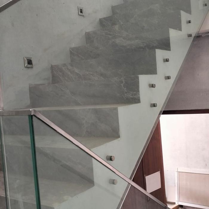 reling kaca tangga 10mm tempred