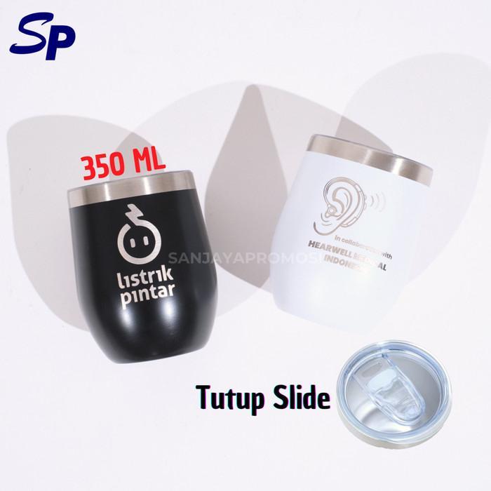 Tumbler Custom Mug Egg Shaped Stainless Steel 350ml Mug Kopi / Teh