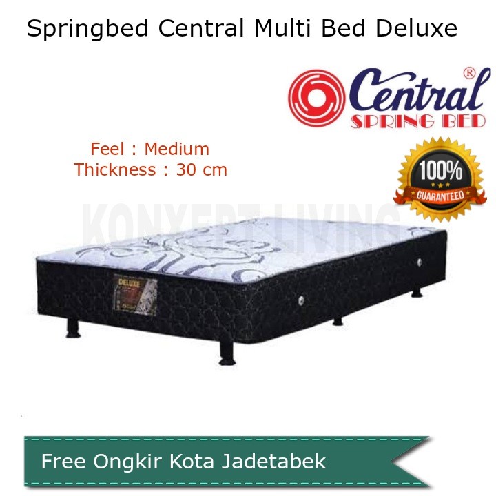 Kasur Springbed Central Springbed Multibed Deluxe Knitting Size 120x200 Tanpa Sandaran - Free Ongkir