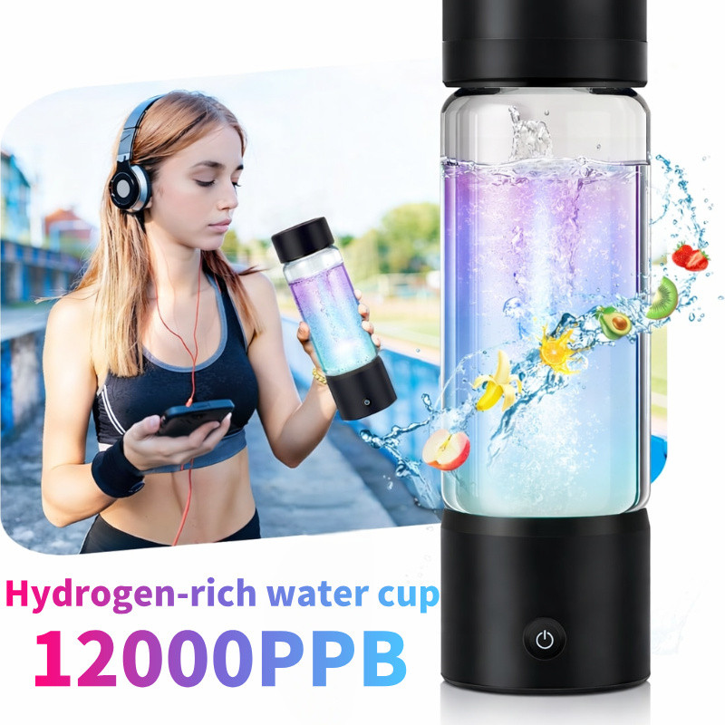 Portable Hydrogen Water Generator Bottle Rechargeable Electric Alkaline Water Ionizer Cup