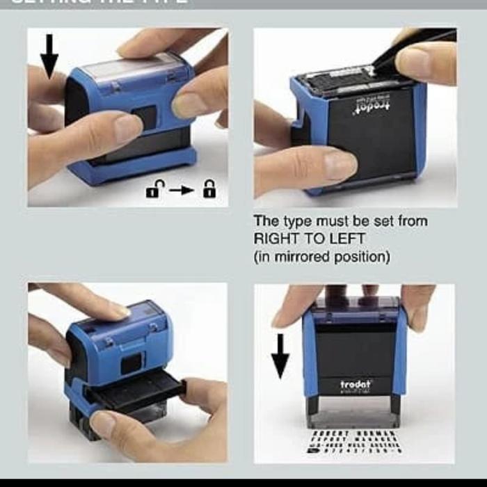 STEMPEL TRODAT TYPO 4913 / STEMPEL BONGKAR PASANG DIY EXPIRED DATE KODE PRODUKSI MFG DENGAN FORMAT