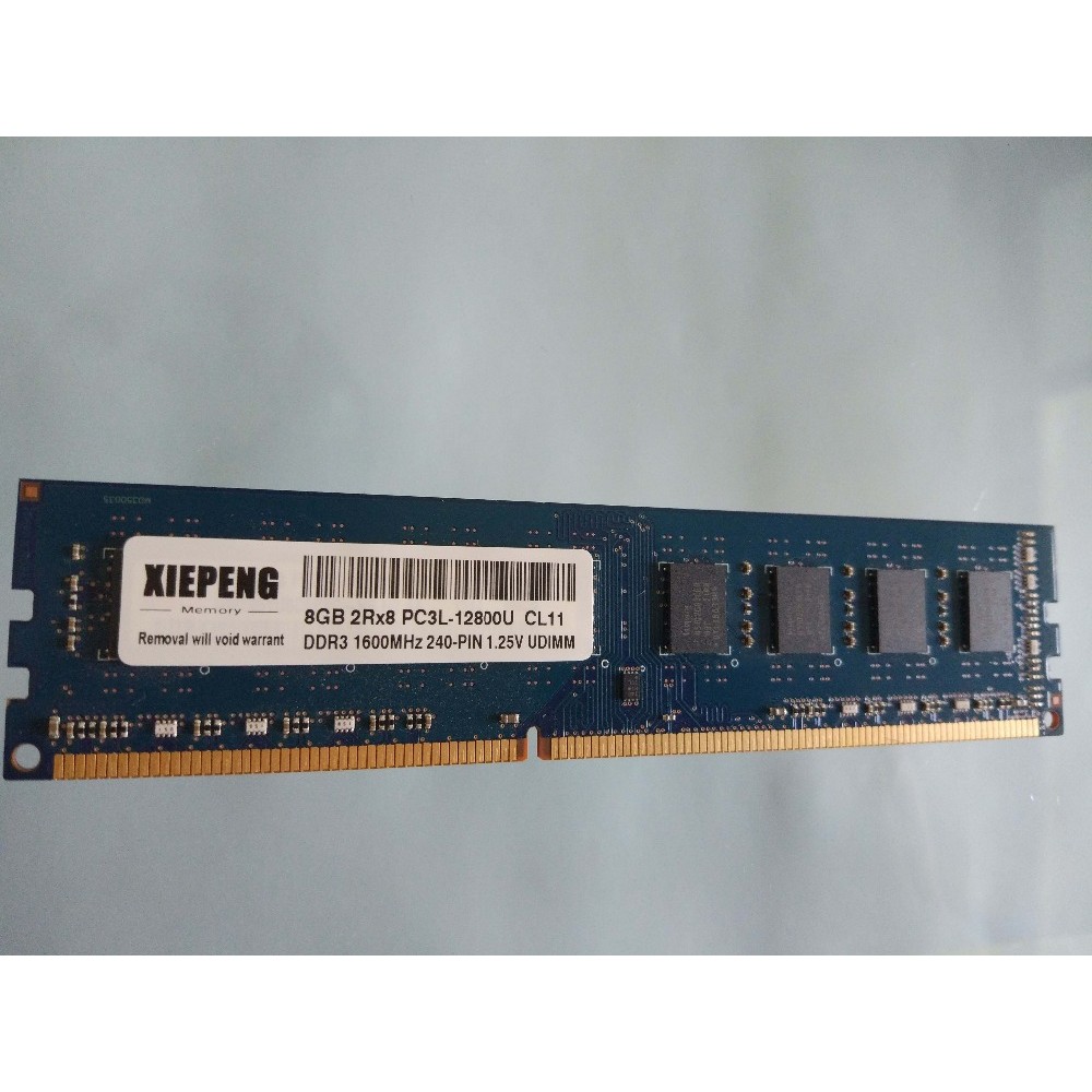 Desktop memory 8GB 2Rx8 PC3L-12800U 1600MHz DDR3 8g 1600 MHz pc3L 12800 RAM 240-PIN UDIMM