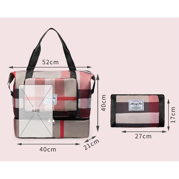 TAS TRAVEL LIPAT DUFFEL BAG GYM BAG TRAVEL BAG Drawstring Bag duffle bag travel bag