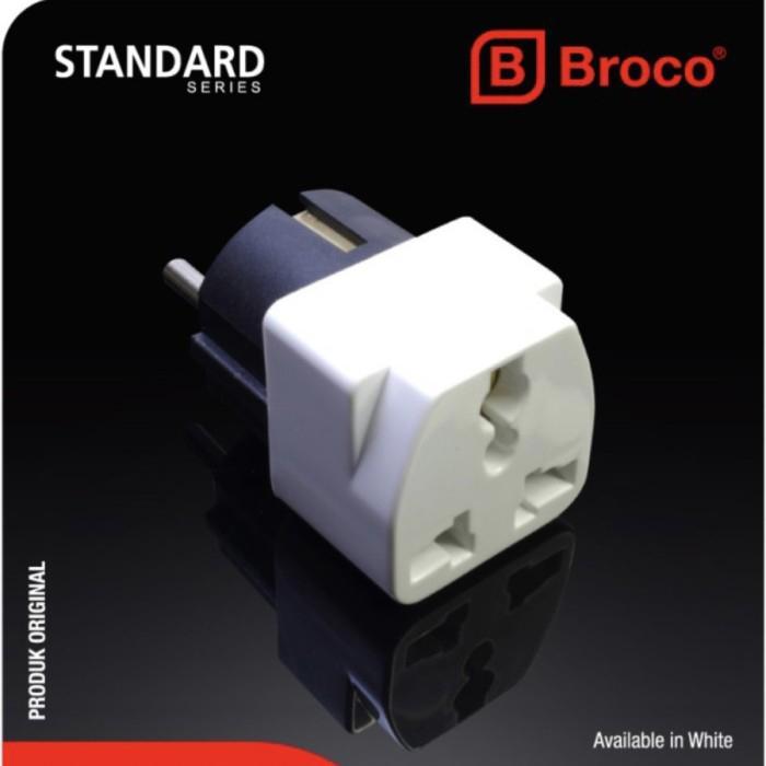 Broco Over Steker Universal Converter Colokan Kaki 3 ke Kaki 2