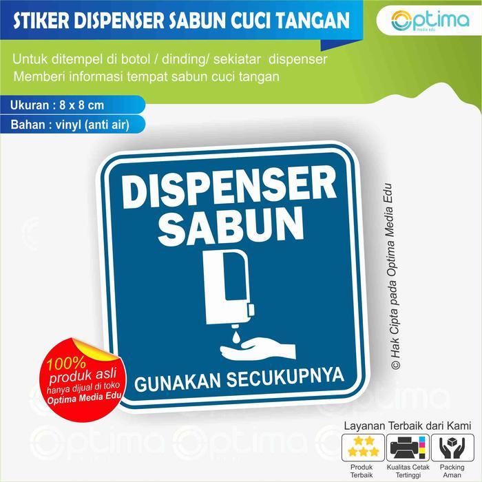STIKER DISPENSER SABUN CUCI TANGAN