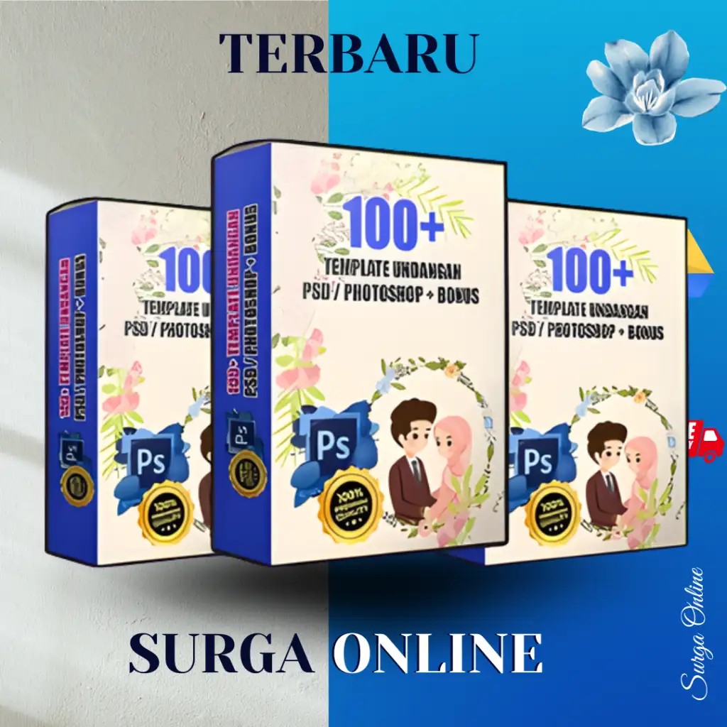 100+ Template Desain PSD Undangan Pernikahan format photoshop