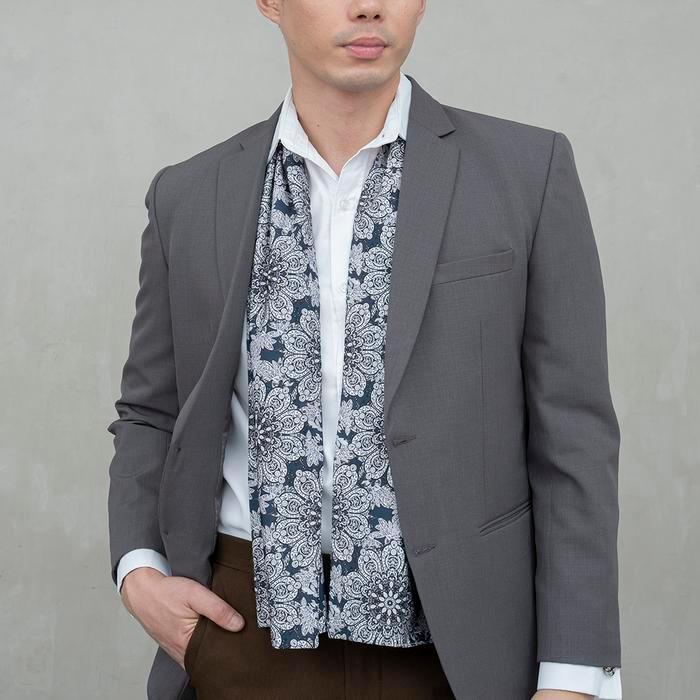 Houseofcuff Scarf Syal Leher Pria Formal A01